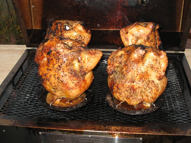 Barbecued chicken at Chicken, Alaska