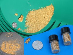 Panning and sluicing for gold at Chicken, Alaska