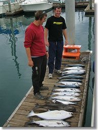 Salmon fishing at Homer, Alaska