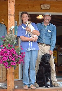 Lou and Mike Busby at The Outpost - Chicken, Alaska